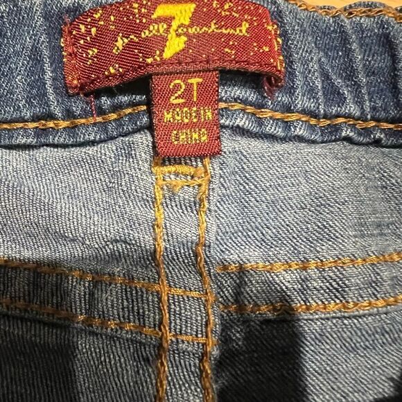 7 for all man kind toddler jeans size 2T - Picture 9 of 13